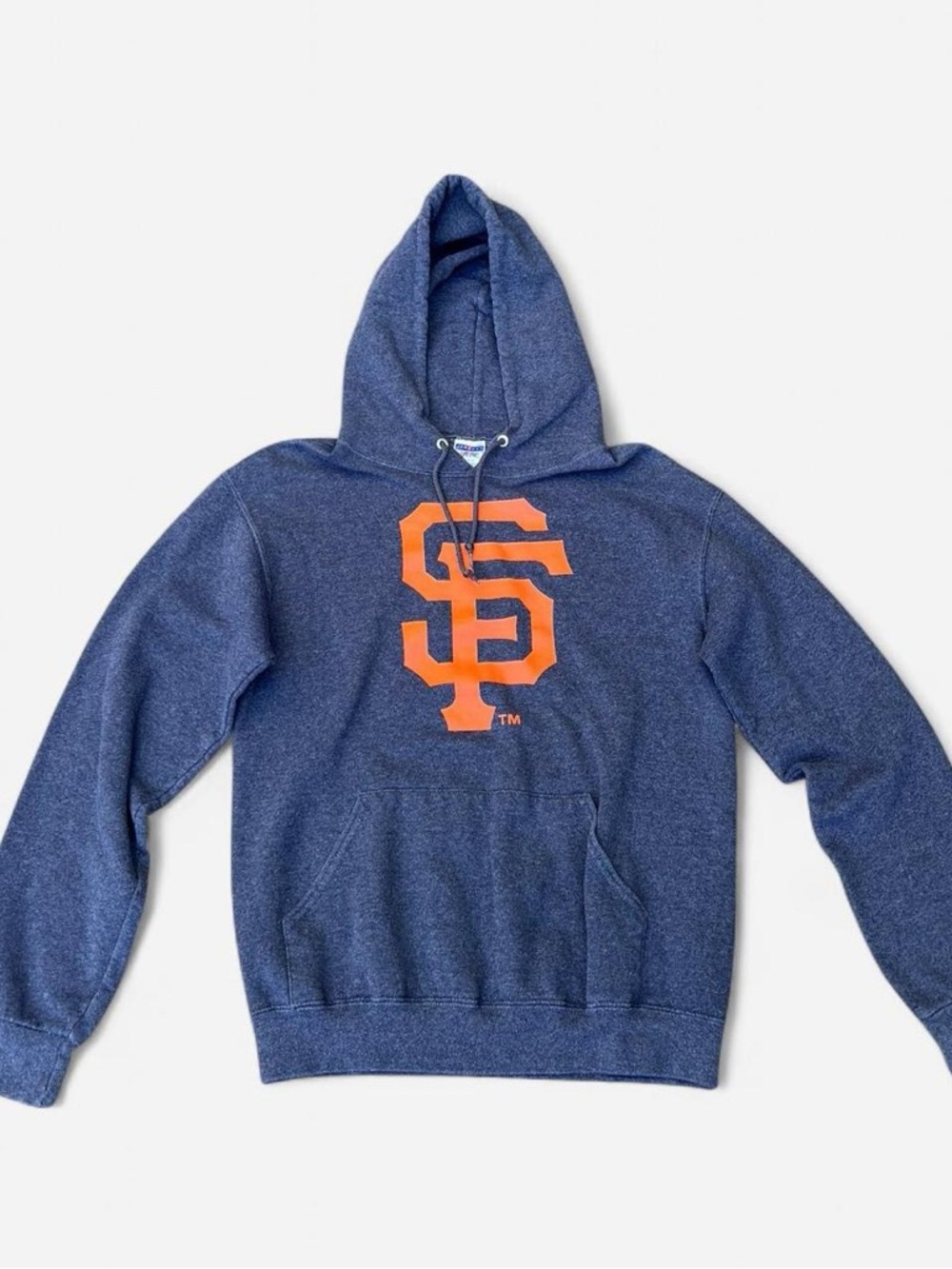 Jerzees Grey Hoodie with Orange SF Logo